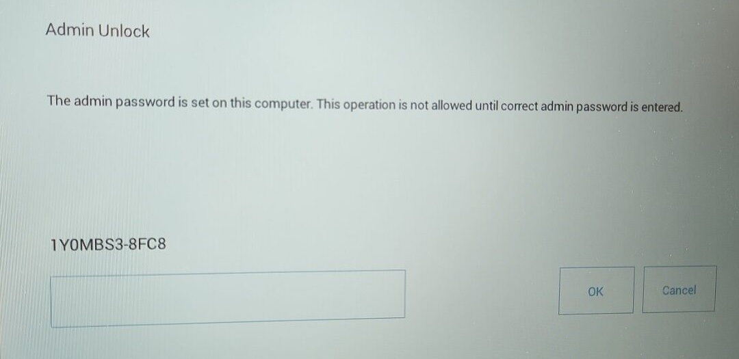 Dell 8FC8 System password