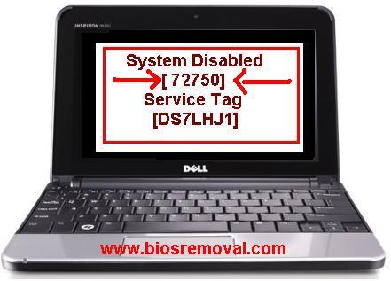 Dell system Disabled bios password
